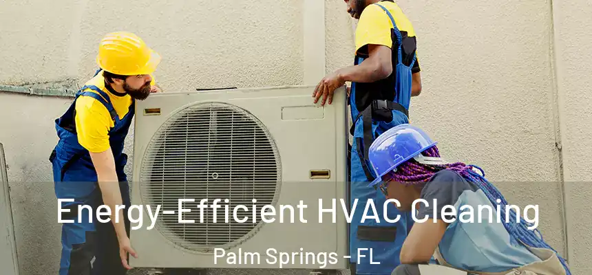  Energy-Efficient HVAC Cleaning Palm Springs - FL